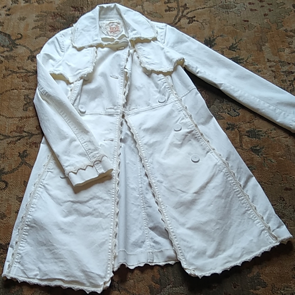 NWOT! Twill 22 (Anthropologie) White Coat